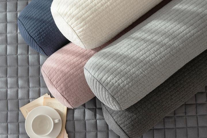 피그먼트 워싱 원형 롱쿠션 바디필로우 4color