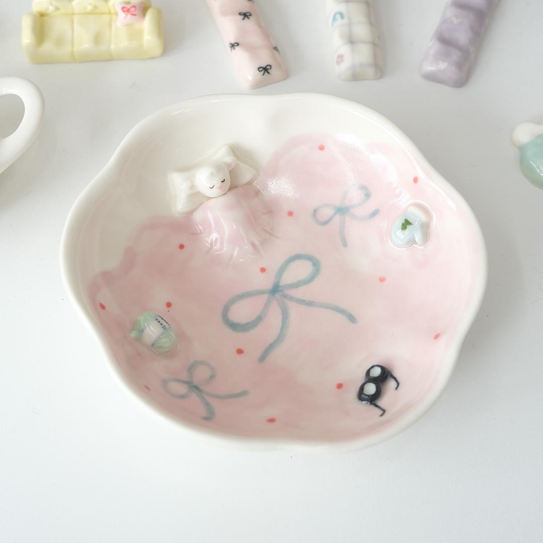 잘자요 트레이 <꽃 - 양 세는 밤>