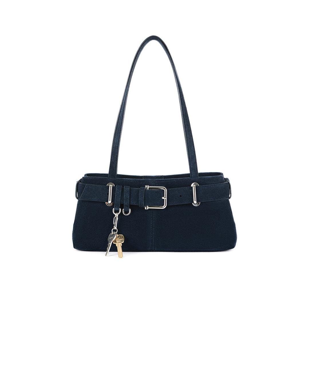 SHOULDER BROCLE MINI [SUEDE NAVY]