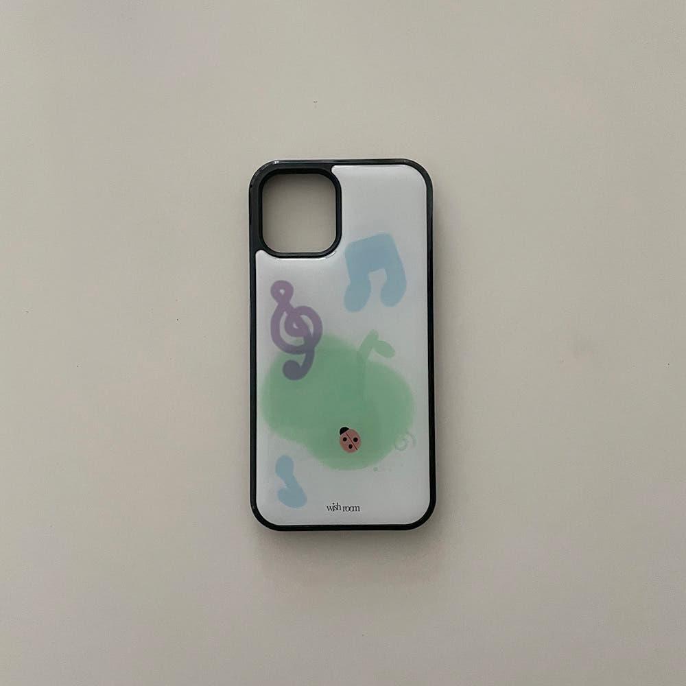 [위시룸] 에폭시 폰케이스 청사과 먹은 무당벌레 아이폰 16PRO