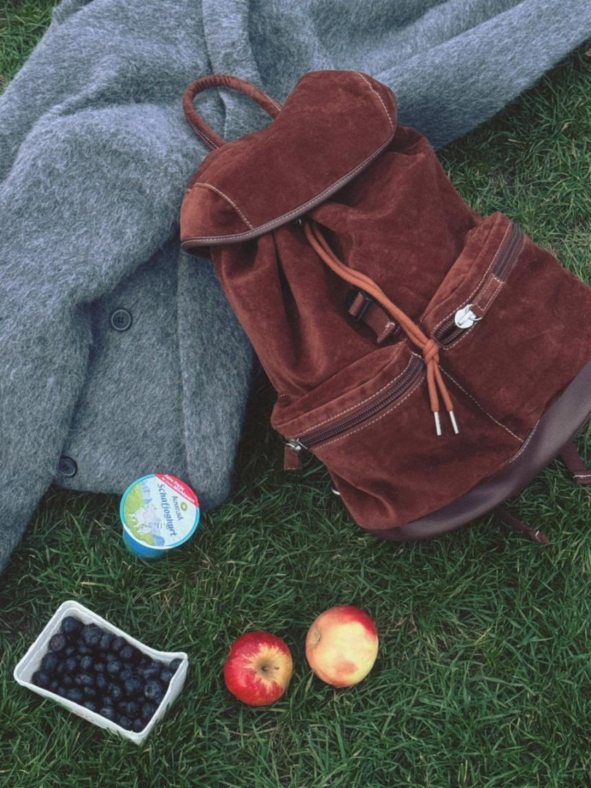 수블랑 25FW 신상 템팅 스웨이드 백팩