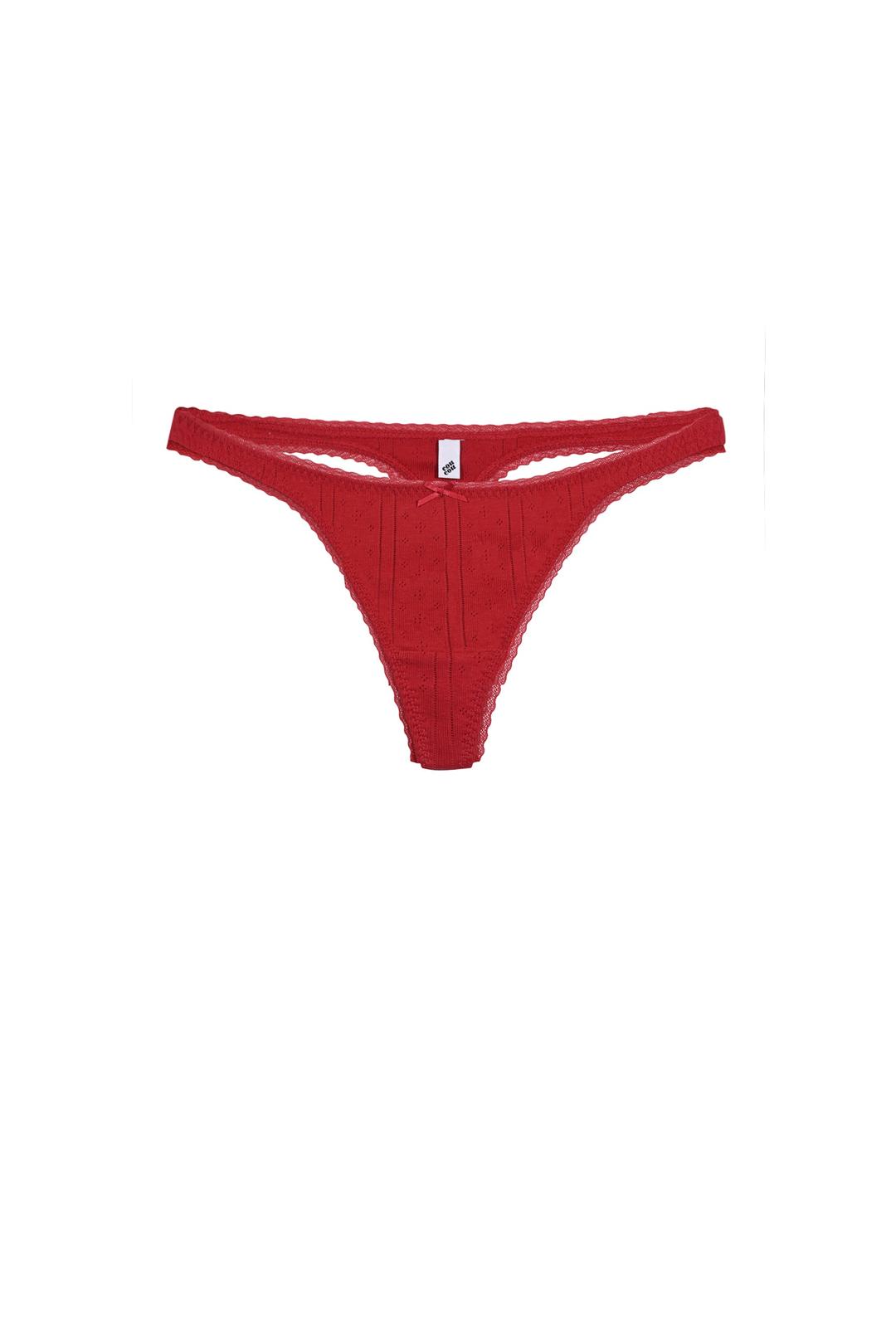The Thong Cherry Red - XXS