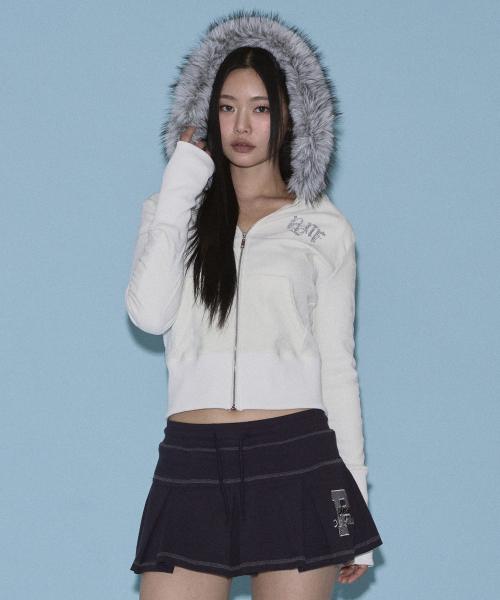 Mari Fur Hoodie Jacket (Ver.2) (White)