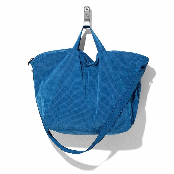 Packable Nylon Big Keyring Bag Blue