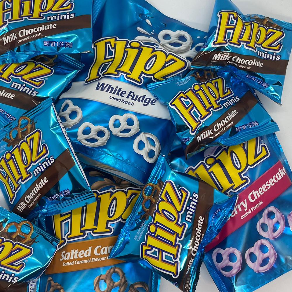 FLIPZ 프레첼 플립즈 카라멜 화이트퍼지 밀크초코프레첼 680g 90g 프리첼 코스트코