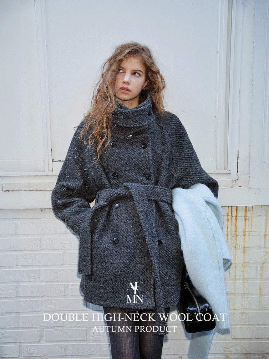 [made]더블하이넥울코트