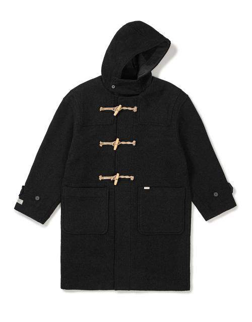 [Mmlg] HERITAGE PLAID DUFFLE COAT (BLACK)