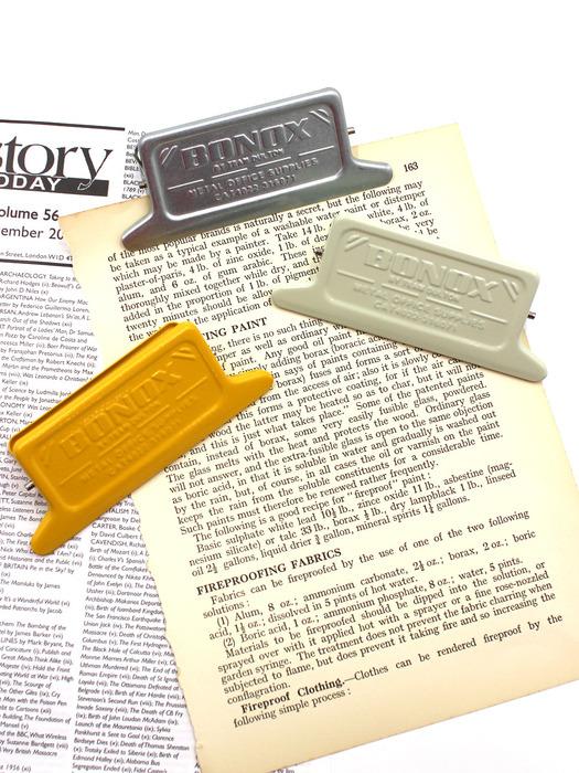 [덜튼] 빈티지 철제 클립 집게 사각 대형