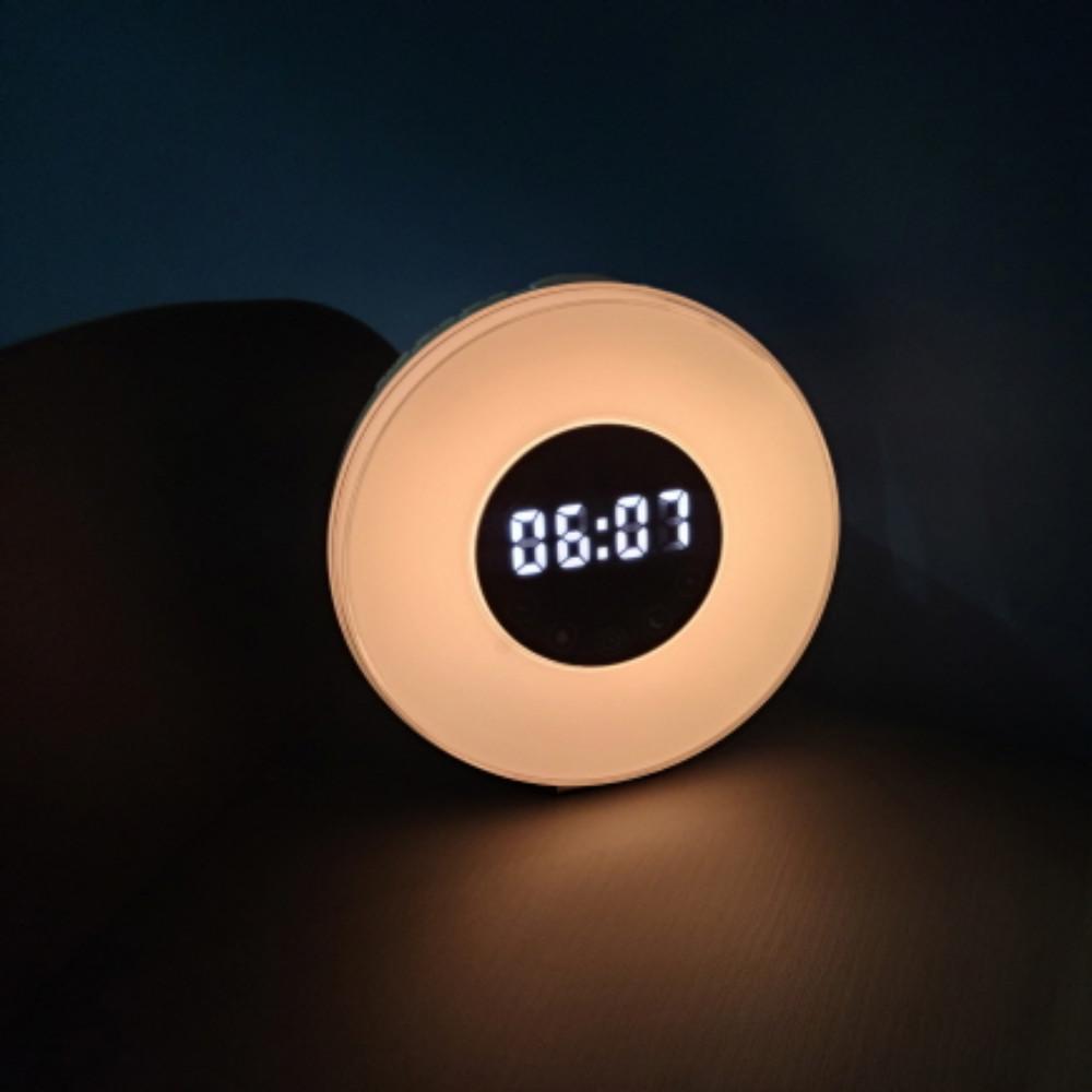 알람시계 조명 탁상 디지털 무소음 LED 무드등 인공태양 썬슬립