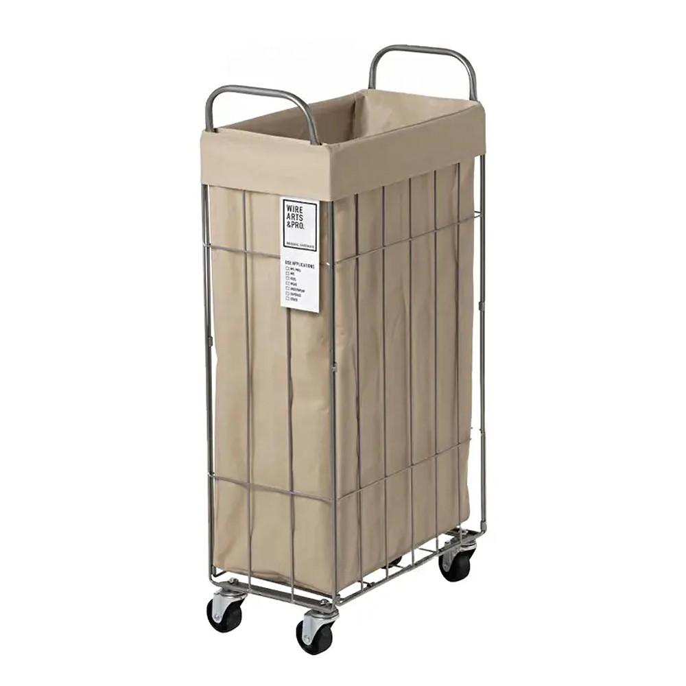 BRID WIRE ARTS＆PRO 폴딩 스퀘어 바스켓 수납 세탁 철제 바구니 40L