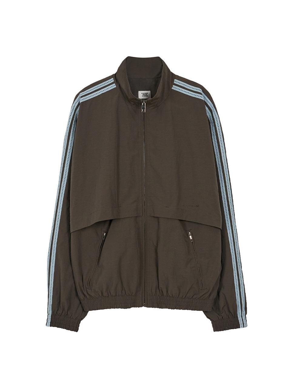 LACE TRACK JACKET_brown
