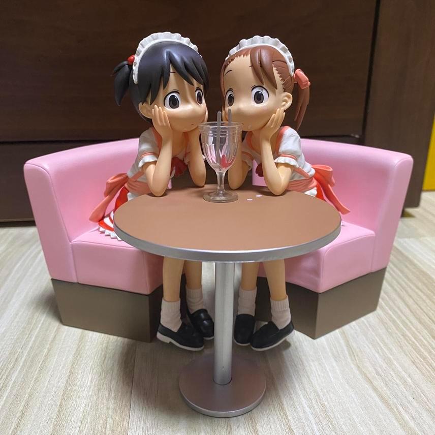 딸기마시마로 메이드 웨이트리스 미우 치카 고전 미소녀 피규어 코나미