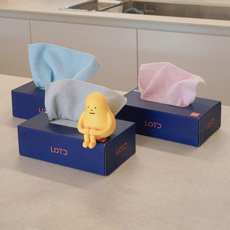 LOTD 일회용 극세사 행주 면 카페행주 업소용 바리스타 양면 주방