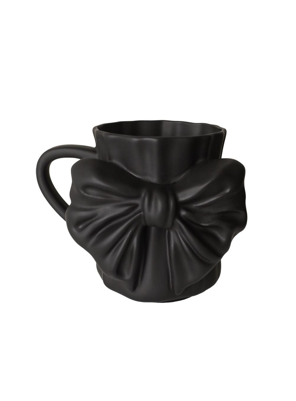 Bow & Drape Mug (matt black)