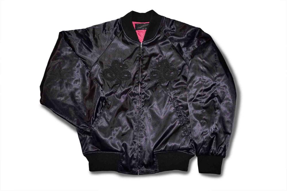 HOSHIHIME 호시히메 스카쟌 6128 BLACK DRAGON BLACK ON BLACK (SATIN) 남여공용 !