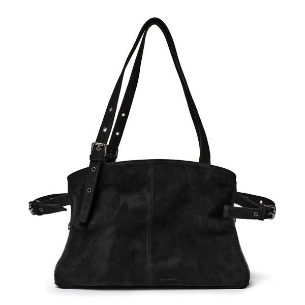 (12/25 입고) 지퍼쇼퍼백 zipper shopper bag M suede black