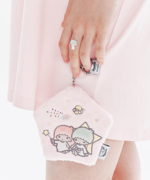 YOUHEE X LITTLE TWIN STAR POUCH KEY RING PINK