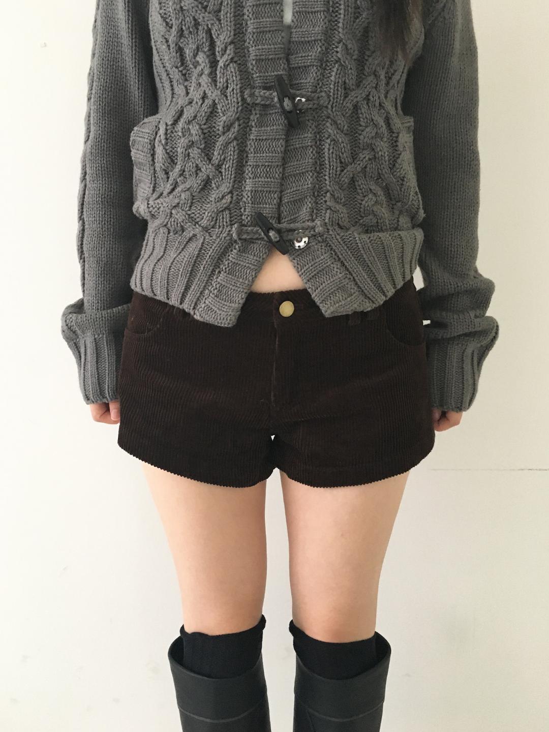 symbol corduroy shorts