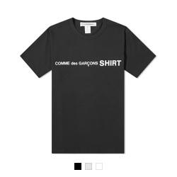 COMME DES GARCONS 꼼데가르송 셔츠 로고 CDG 반팔 티셔츠 블랙/그레이/화이트 W28116