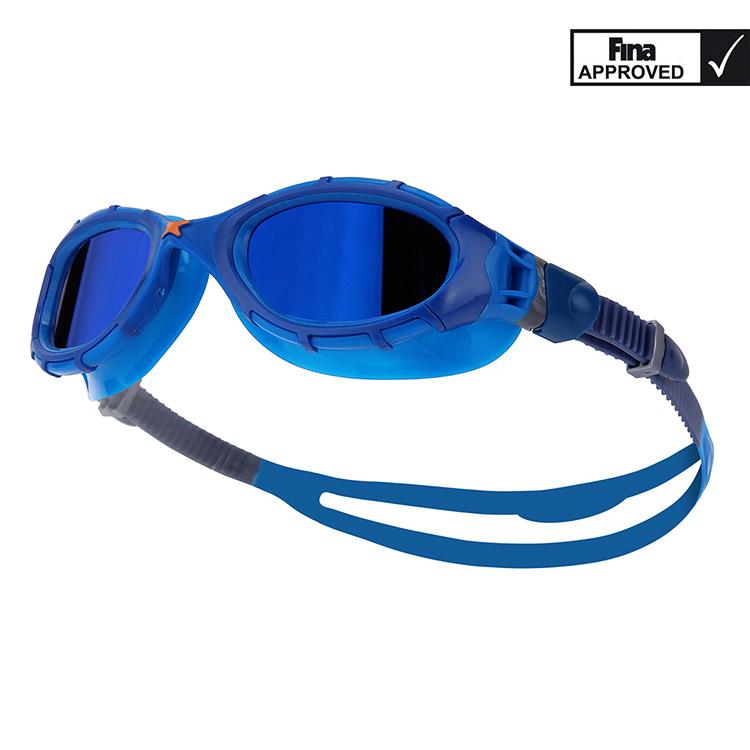 조그스 프레데터 플렉스 티타늄 미러 수경 블루 [461054 (BLBLMBL) FINA 안티포그액 증정]