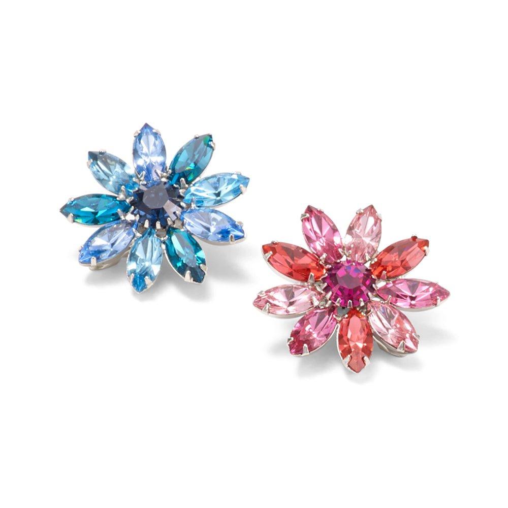 Zuri Crystal Flower Clip