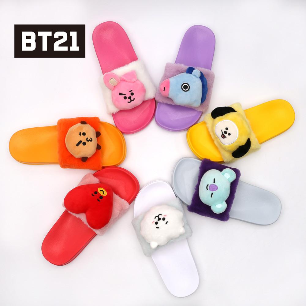 BT21 인형 슬리퍼