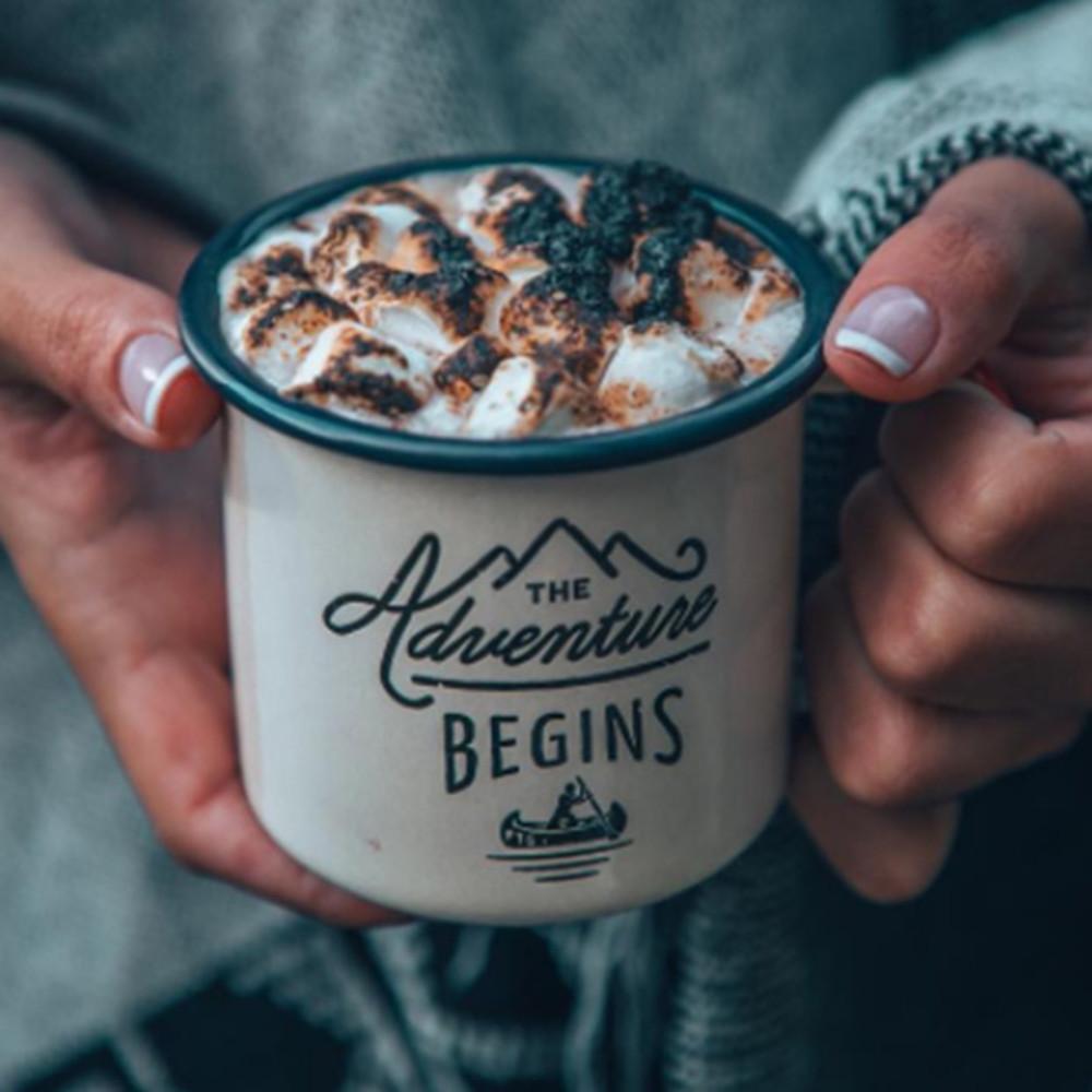 젠틀맨하드웨어 에나멜 캠핑 컵 머그 330ml 법랑 감성 용품 디자인 소품 커피잔 단색