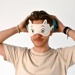Relaxeazzz Moomin Plush Travel Pillow & Eye Mask