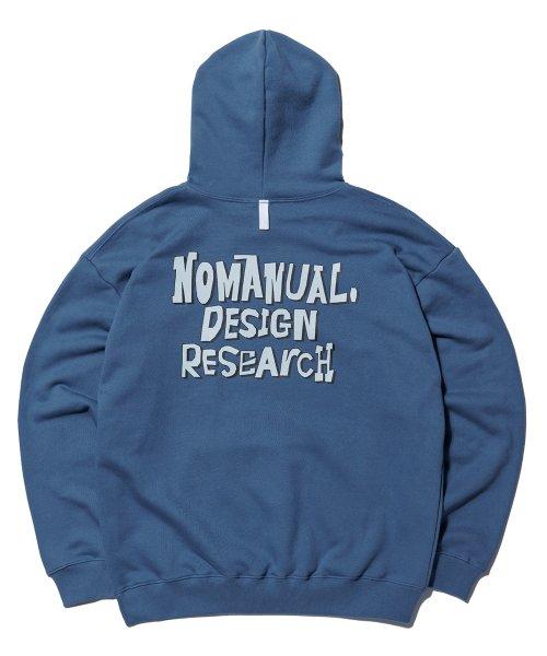 DOODLE LOGO HOODIE - LIGHT NAVY