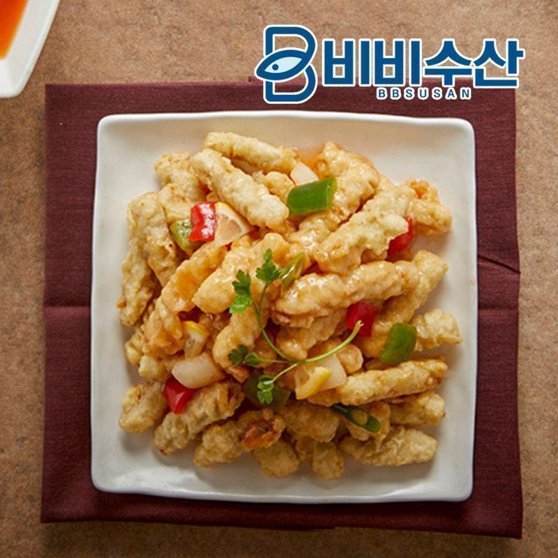 [비비수산]제주산 돼지 통살로 만든 화산 탕수육 1kg