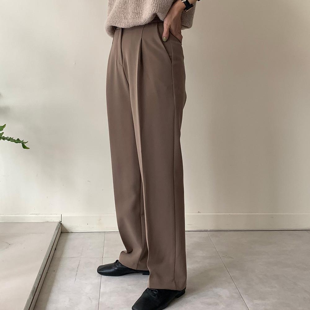 [자체제작] 153cm 겨울 키작녀슬랙스 핀턱 44사이즈 XS 팬츠 3color