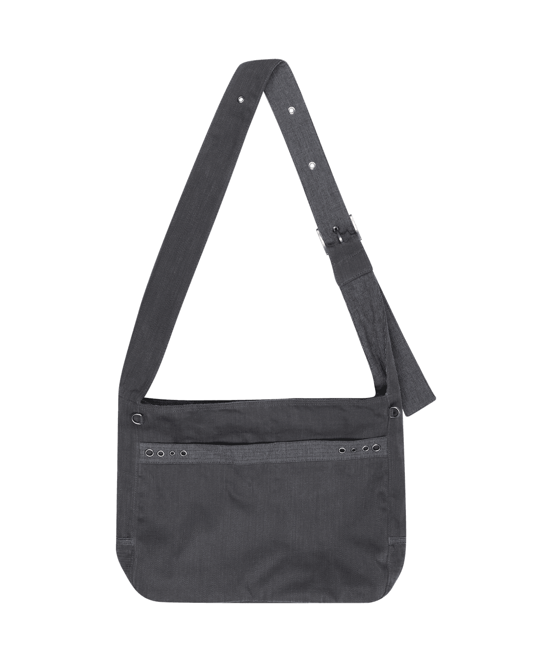 STRIPE POINT CROSS BAG CHARCOAL