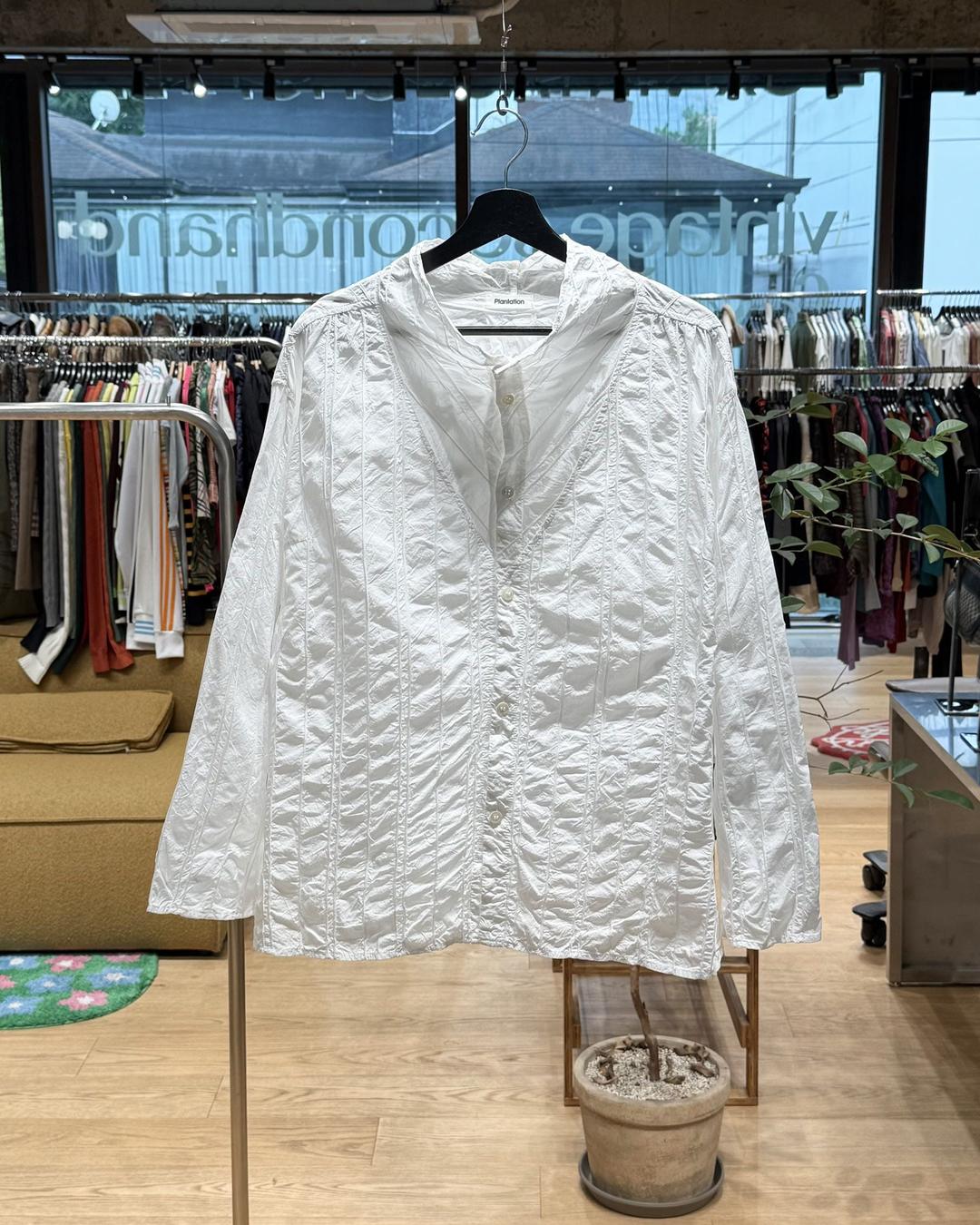 플랜테이션 화이트 링컬 코튼 셔츠