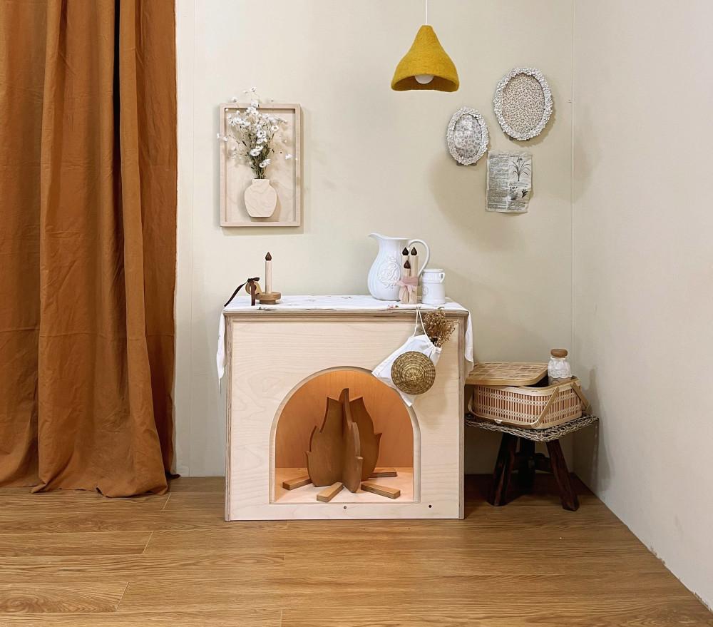 우드벽난로 아치형 크리스마스 인테리어 모형 벽난로 아기방 꾸미기