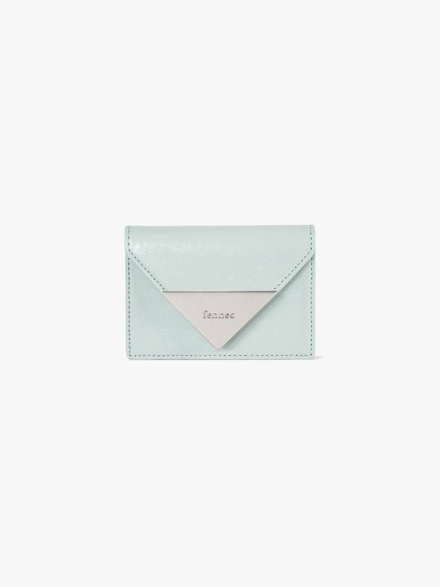 CRINKLE TRIANGLE ACCORDION POCKET D - PALE MINT