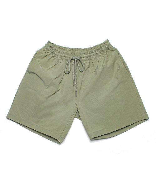 베이직 3부 나일론 숏팬츠 (카키)