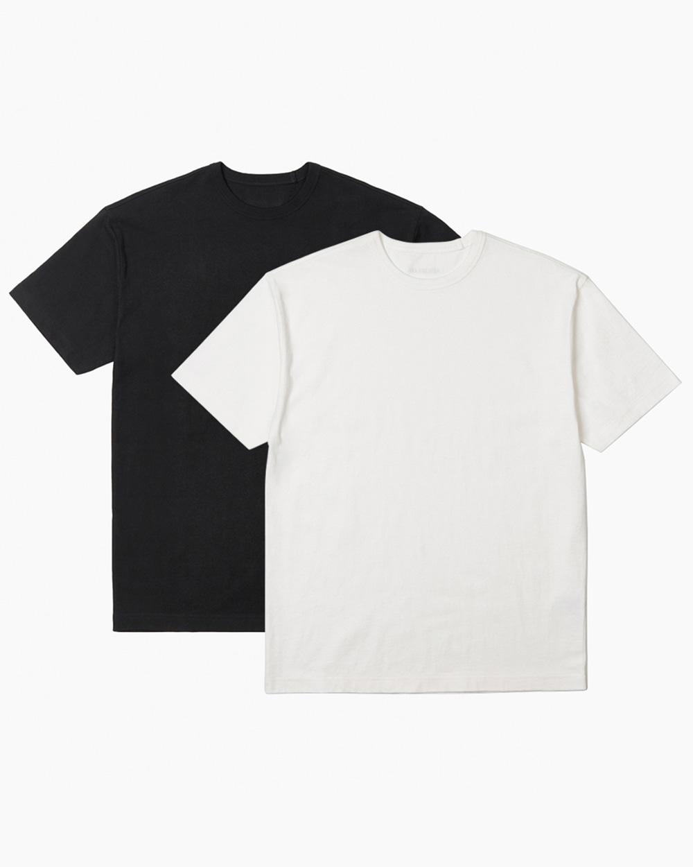 베이스 미드웨이드 숏 슬리브(화이트/블랙)