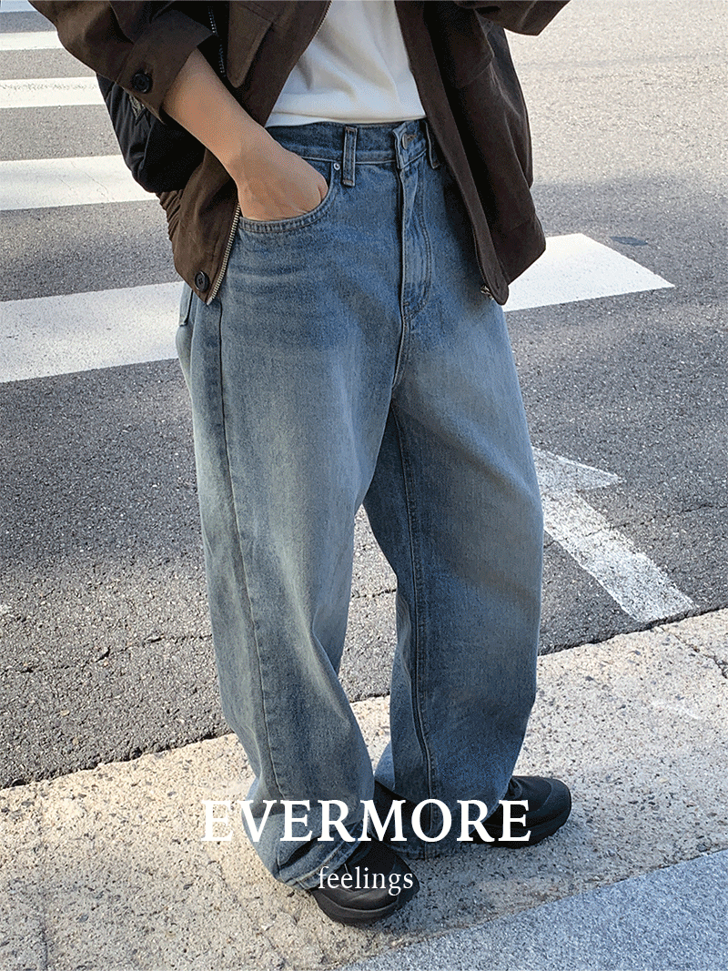 필링스 [evermore] 넛츠 빈티지 워싱 데님