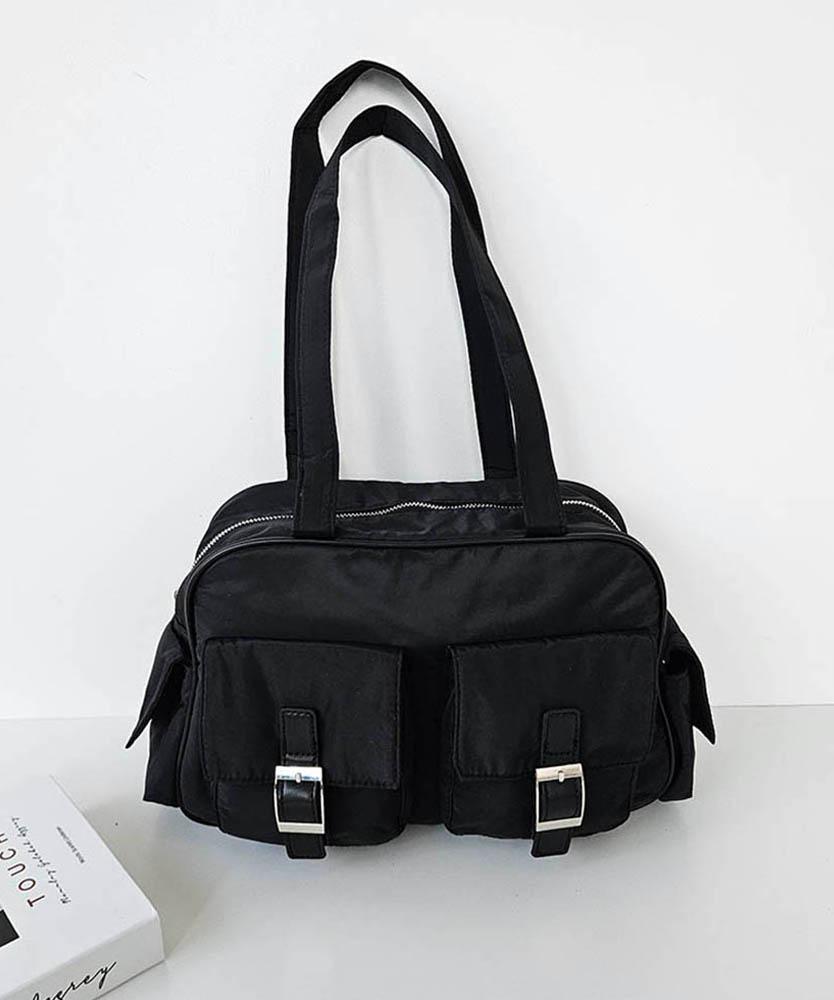 로렘입숨 [보부상백X신상특가]4col 데일리 버클 포켓 나일론 숄더백