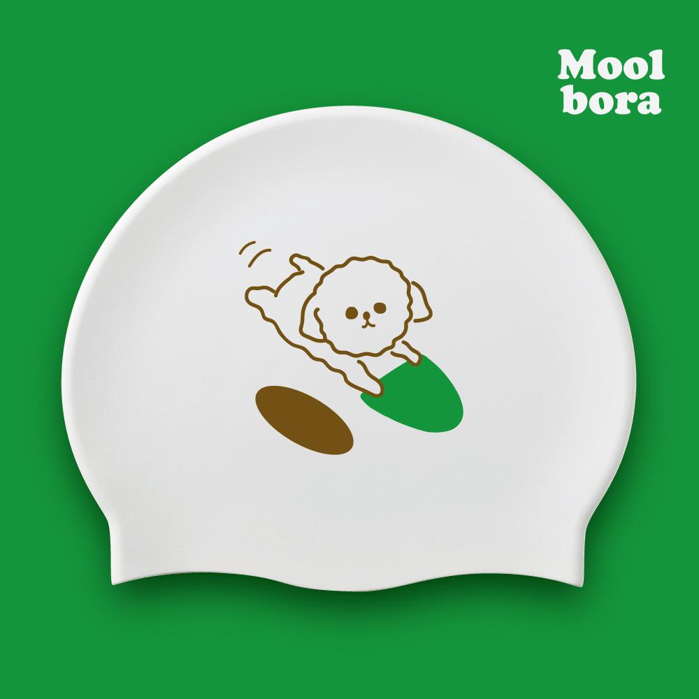 물보라 곤이는수린이 수영모 수영모자 디자인수모 귀여운 캐릭터 실리콘 제작수모 수린이 푸들