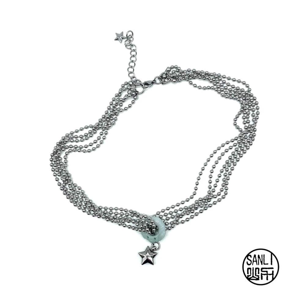 山力 over star necklace