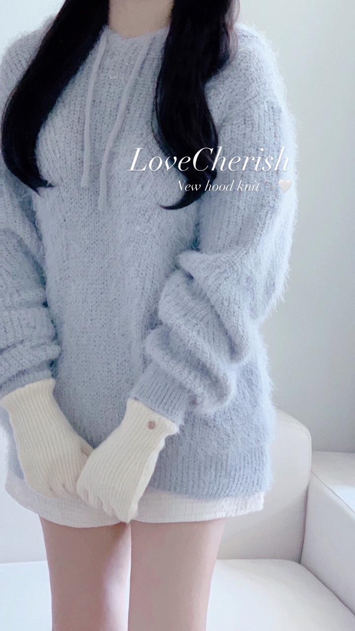 [디엠폭주] Treasure hood knit 소라 퍼 후드 니트