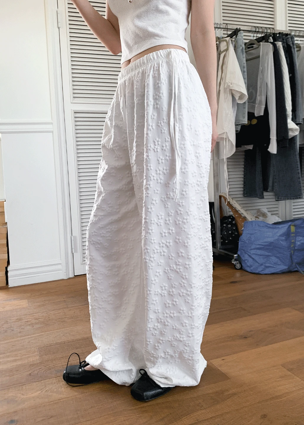 FLOWER BANDING PANTS