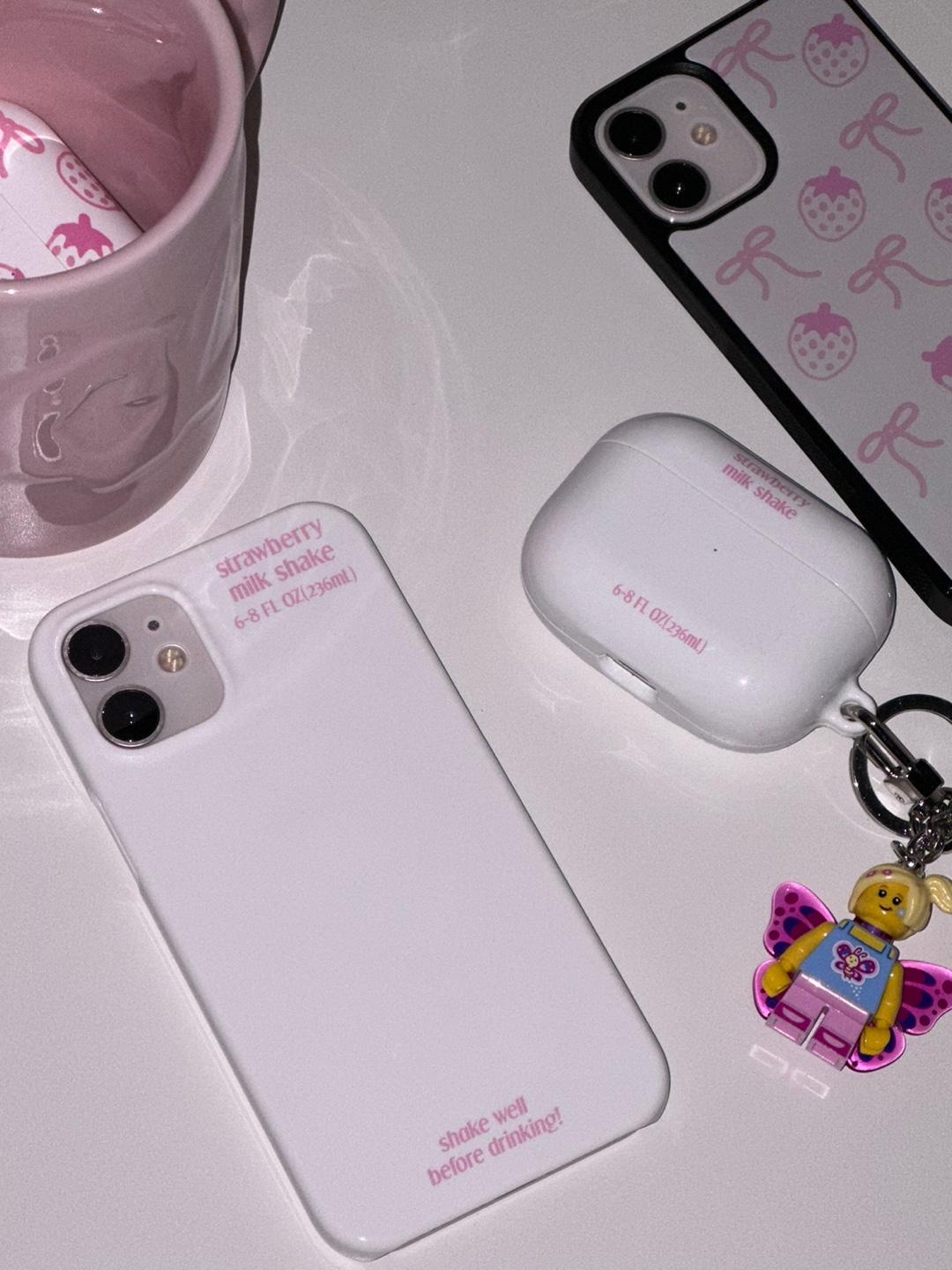 strawberry milkshake airpod case