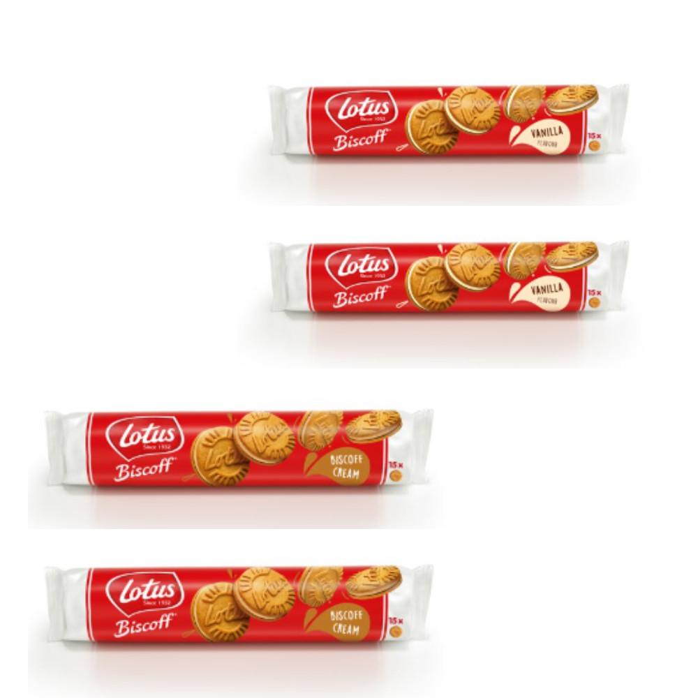 LOTUS 크림샌드 바닐라 2개+ 비스코프크림 2개 총 4개