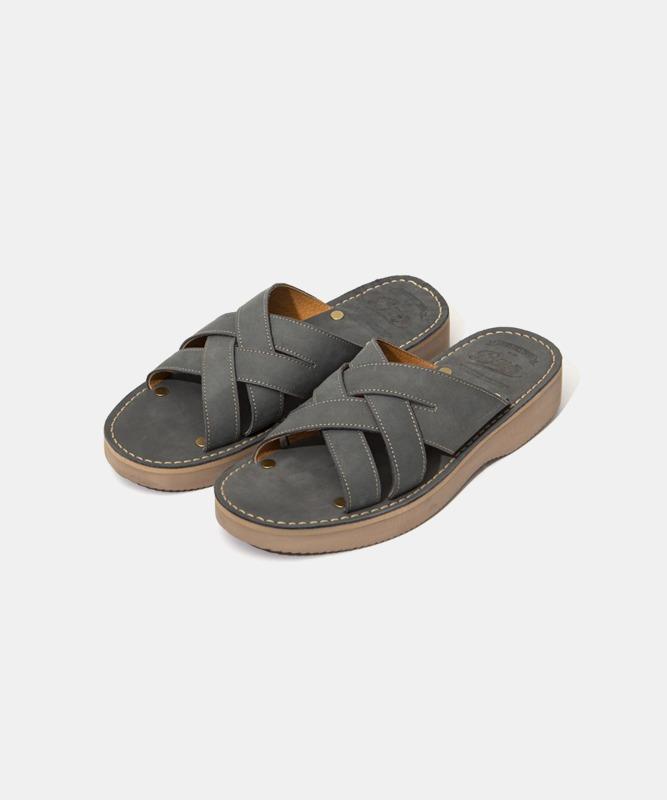 0411 strap slipper (bluegray)