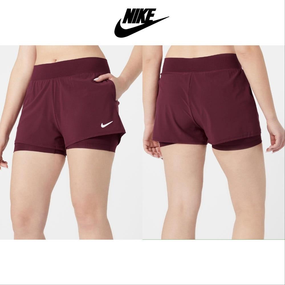나이키 여성용 팀 2in1 플렉스 쇼츠 카디널 테니스 반바지 숏팬츠 운동복 스포츠웨어