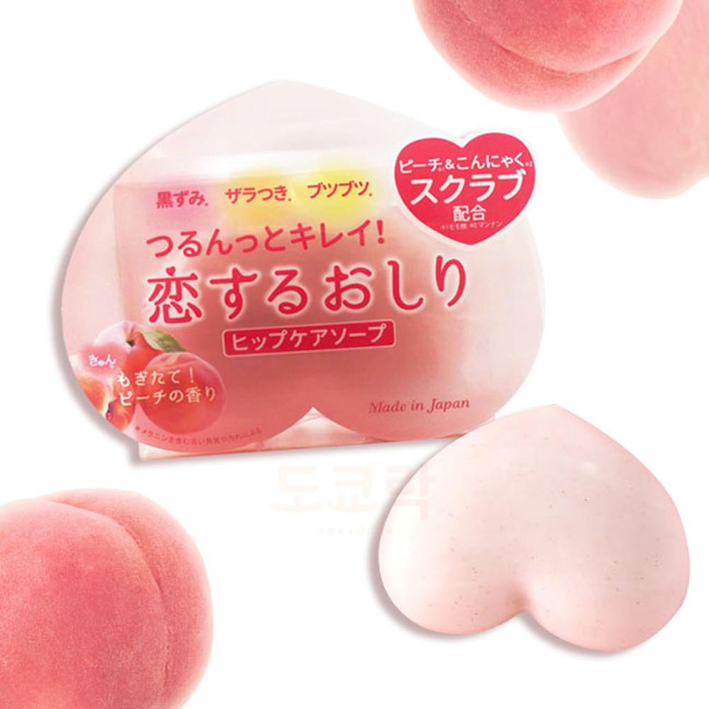 코이스루오시리 일본 엉덩이비누 힙 케어 스크럽 펠리칸 목욕비누 80g