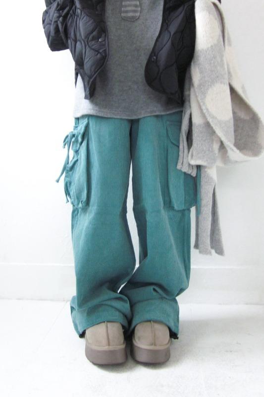 corduroy cargo pants (3color)