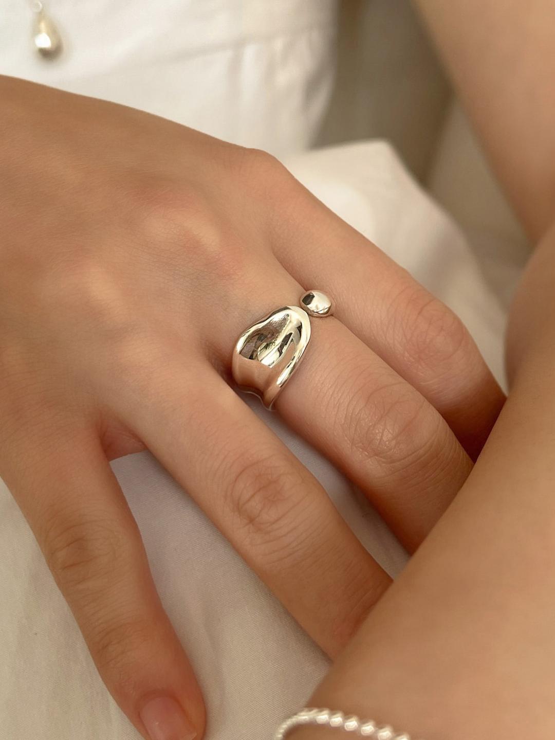 마뚜아 [무배][92.5 silver] Oyster ring 2colors